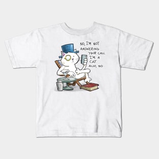 Dapper Cat - Nil by mouth Kids T-Shirt